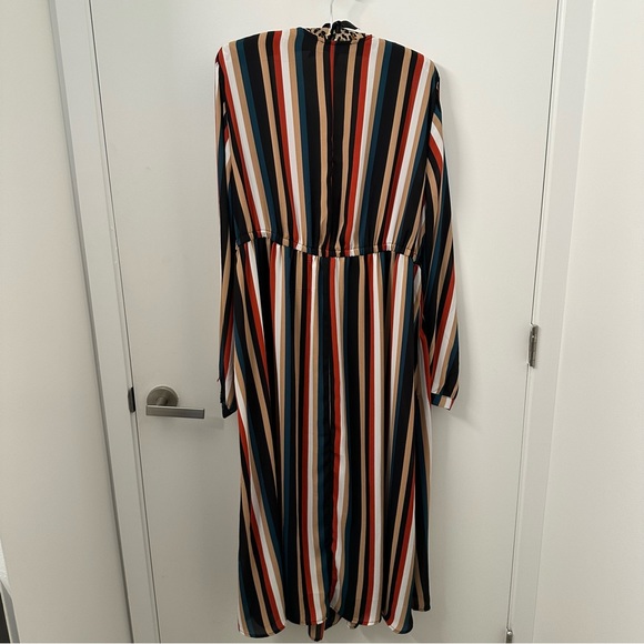 Torrid Georgette Striped Long Sleeve Kimono Duster - Picture 4 of 7